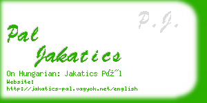 pal jakatics business card